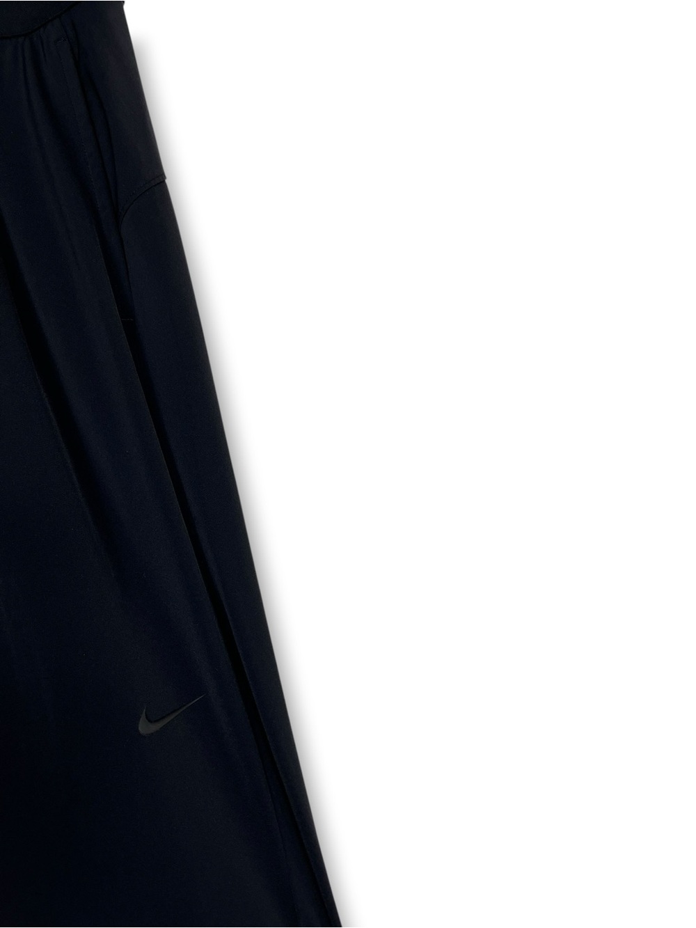 Nike Bliss Wide Leg Pleated Trouser Dri-Fit Black Small Stretch Gummy Logo - Picture 10 of 16